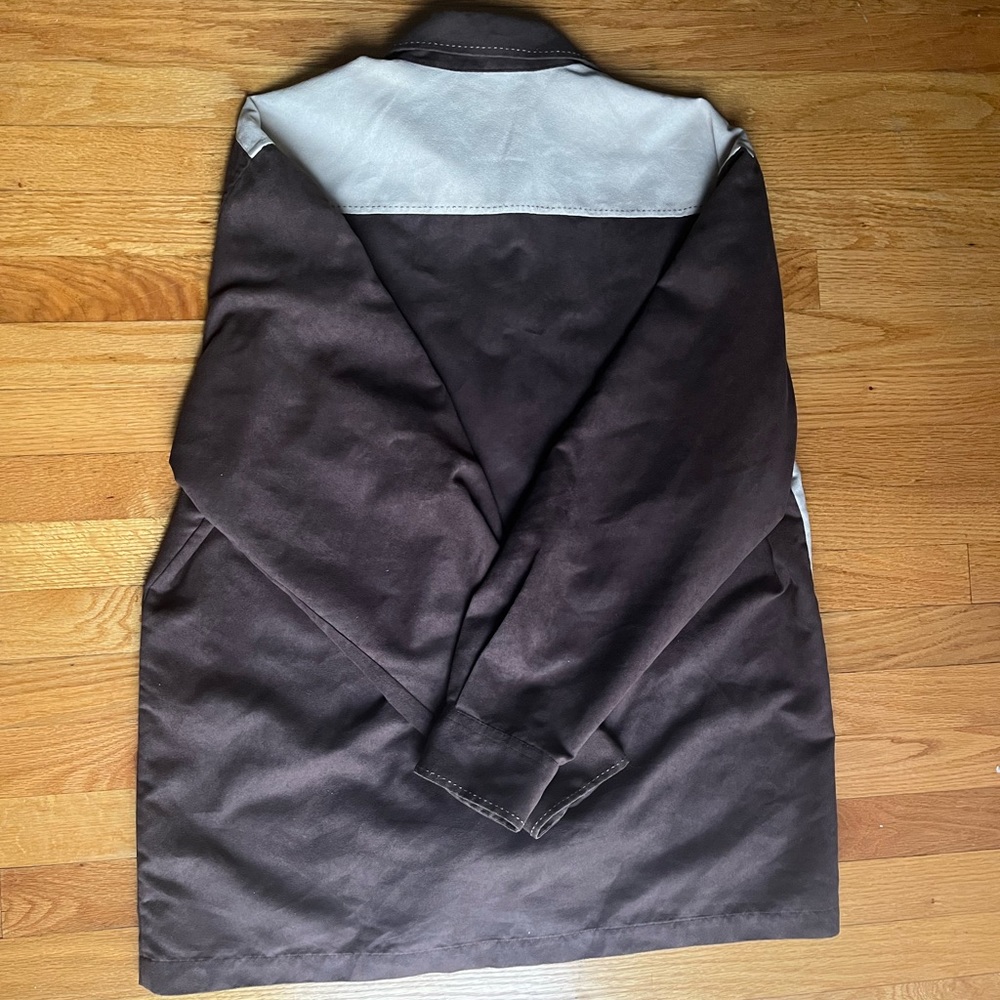 Lorenzino Patchwork Button Down Men’s Neutral Shi… - image 3